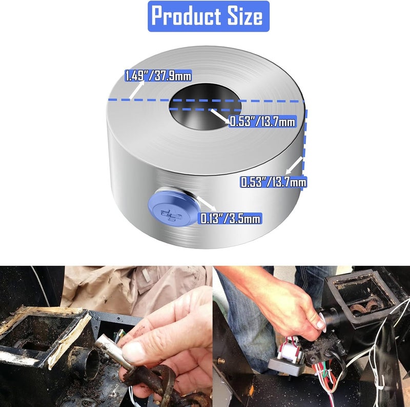 333'S Aluminum Auger Screw Conveyor Motor Bushing Replacement Parts - Replacement Parts Compatible with Traeger, Pit Boss, Camp Chef & Z Grills - Image 2